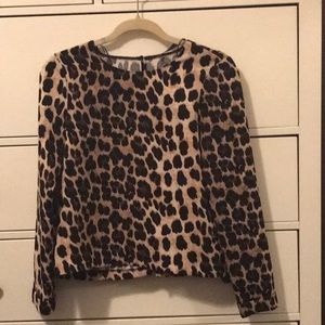 Zara animal print top